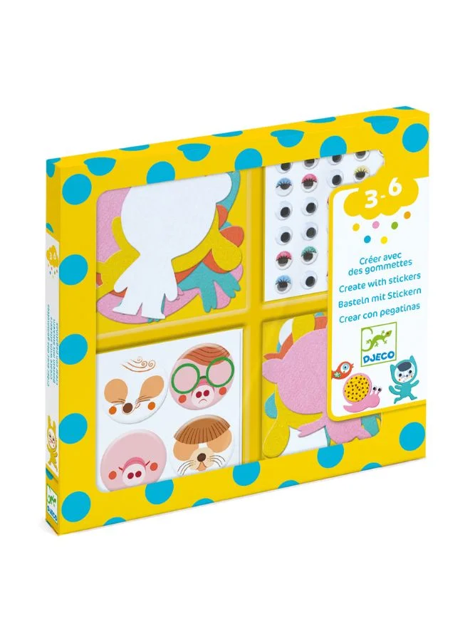 DJECO I Love Animals Stickers