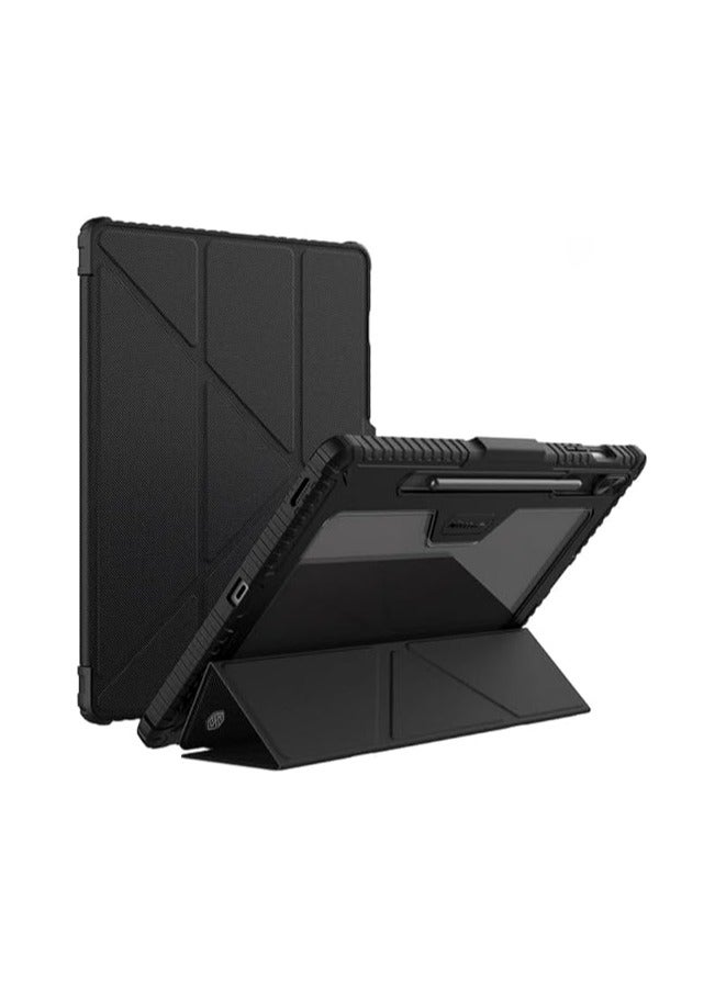 Cace for Samsung Galaxy Tab S10 Ultra (2024),Anti-fall Smart Tablet Cover with Auto Sleep/Wake u0026 Sliding Window Lens Protection u0026 Pen Slot,TPU+PC Protective Cover  - Image 1