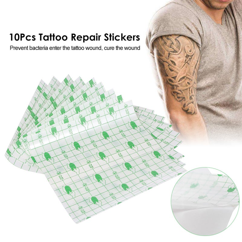 10Pcs Tattoo Repair Stickers Protective Breathable Tattoo Film After Care Tattoo Solution For The Initial Healing Tattoo Supplies Accessories - Image 5