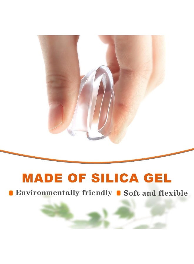 Gudui 32 حزمة واقيات زوايا لحماية الأطفال حواف أمان، واقي زوايا طاولة شفاف للأثاث، المكاتب، الكراسي، على شكل L - Image 2