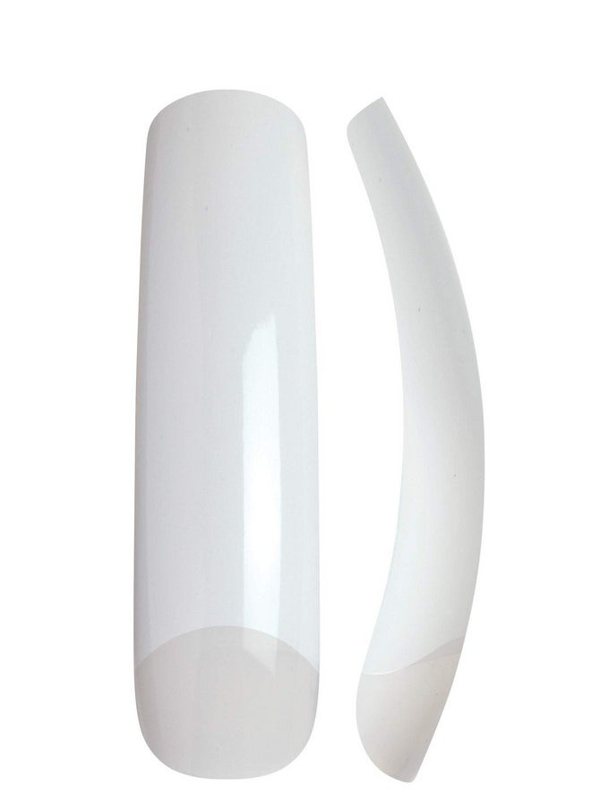 Goldfinger - Gold Finger 100 Acrylic Plain Nails (1 Pack Empress Curve) Overlap Long Length Half Cover French False Nail Tips - Image 1