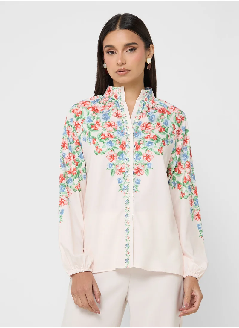 ايلا Floral Print Top