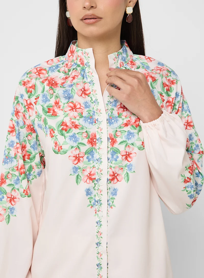 ايلا Floral Print Top