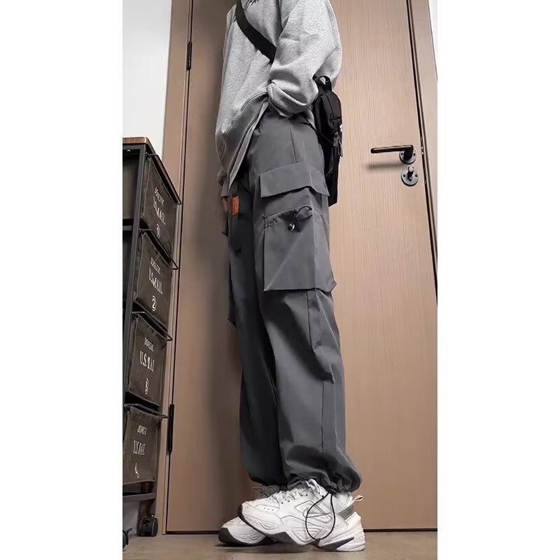 New American Vibe Pants High Street Ins Neutral Style Wearable Loose Ankle-Tied Hiphop Overalls Combat Pants - Image 1