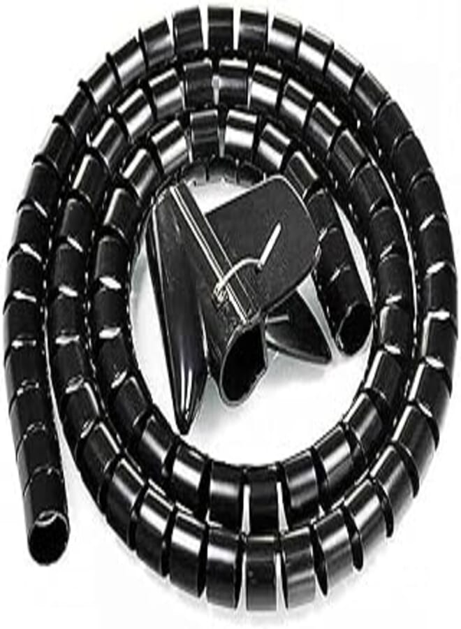 Cable Zipper Cord Organizer Wire Management (Black)