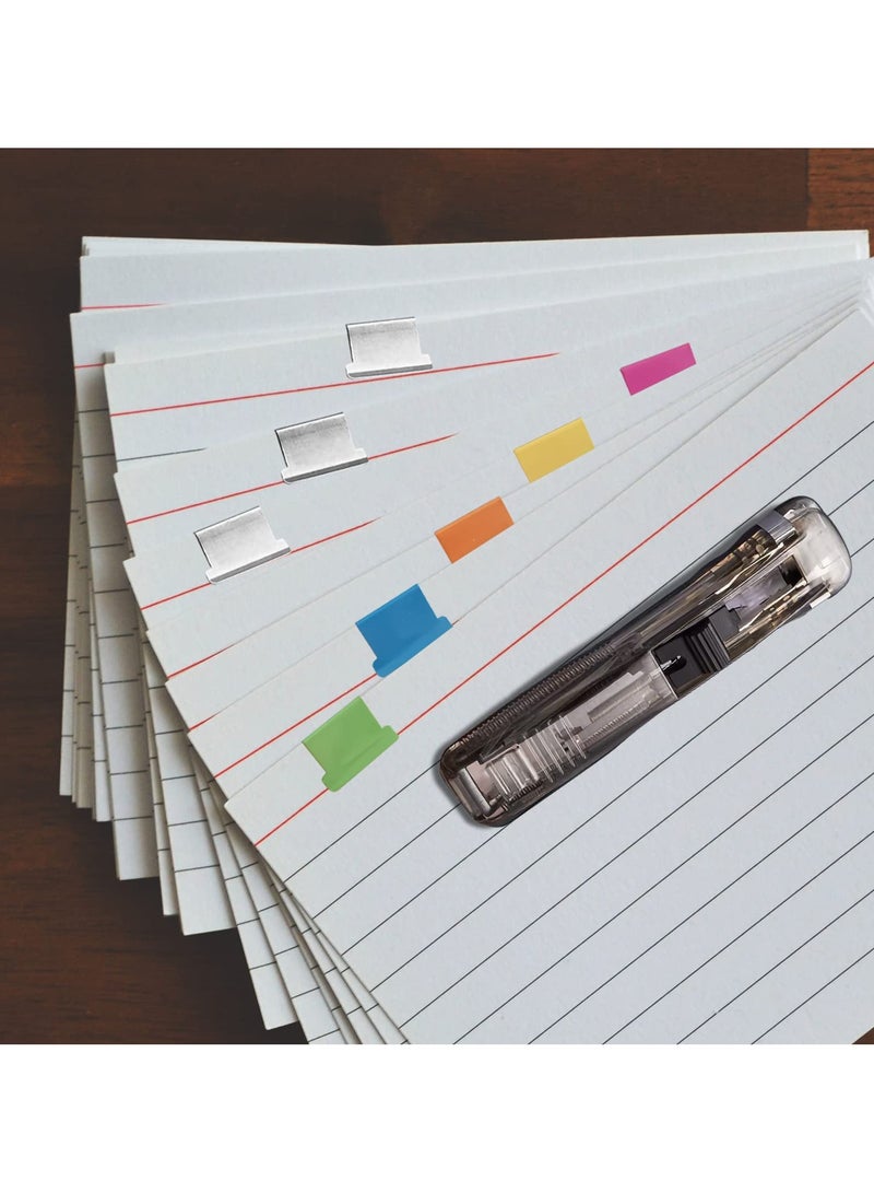 SUNSAR 2Pcs Paper Clip Dispenser, Handheld Paper Clam Clip Dispenser with 50Pcs Paper Clam Clip for Office School Files Assignments - Image 5