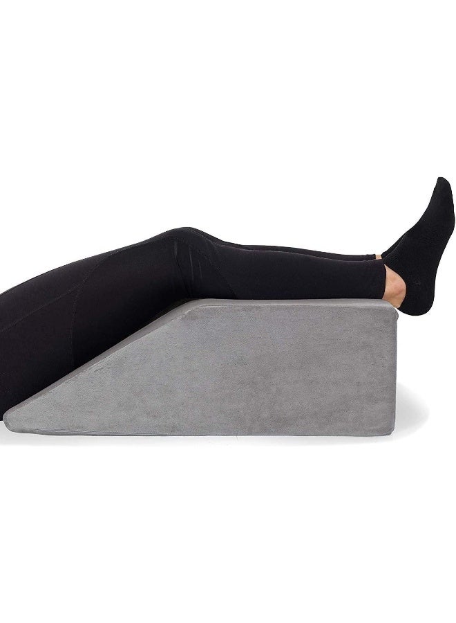 AllSett Health Leg Elevation Pillow - Memory Foam Leg Elevating Pillow | Leg Rest Wedge - Leg Pillow Elevation Blood Circulation | Relieves and Recovers Foot & Ankle Injuries | Foot Elevation Pillows for Swelling  - Image 1