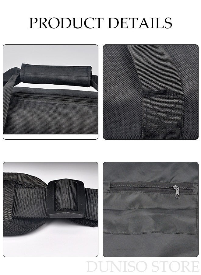 Arabest Tripod Carrying Bag with Shoulder Strap Wear Resistant Zipper Closure Portable Camera Accessory Cylinder Shape Lens Bag Protection Shockproof for Light Stands Boom Stand and Tripod  - Image 5