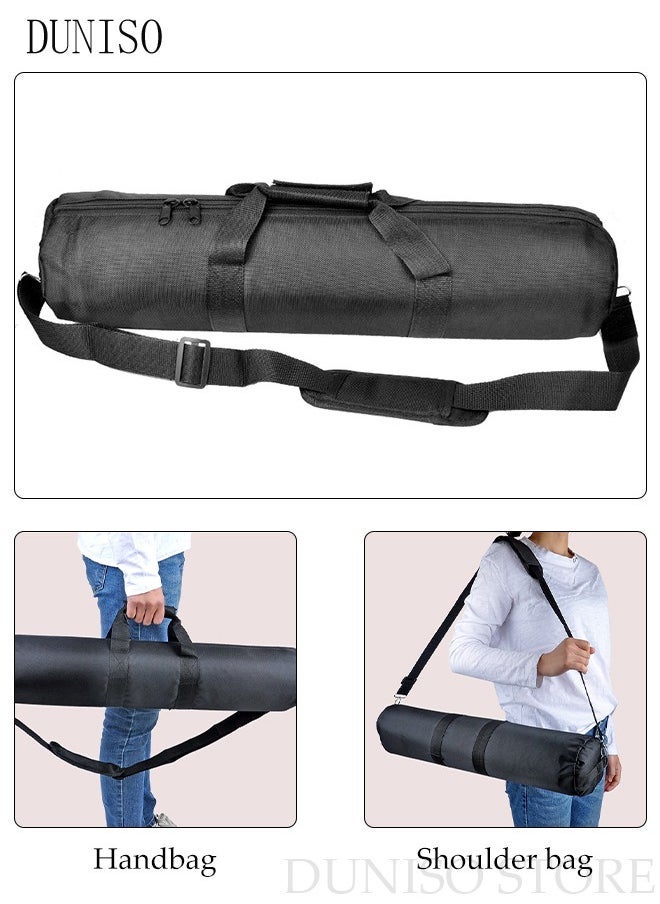 Arabest Tripod Carrying Bag with Shoulder Strap Wear Resistant Zipper Closure Portable Camera Accessory Cylinder Shape Lens Bag Protection Shockproof for Light Stands Boom Stand and Tripod  - Image 4