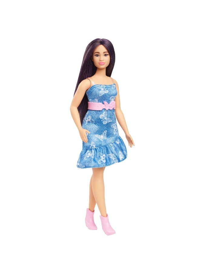 Barbie Fashionistas Denim Butterfly Dress Barbie Doll (29.79 cm) - Image 2