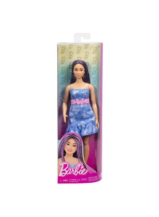 Barbie Fashionistas Denim Butterfly Dress Barbie Doll (29.79 cm) - Image 1