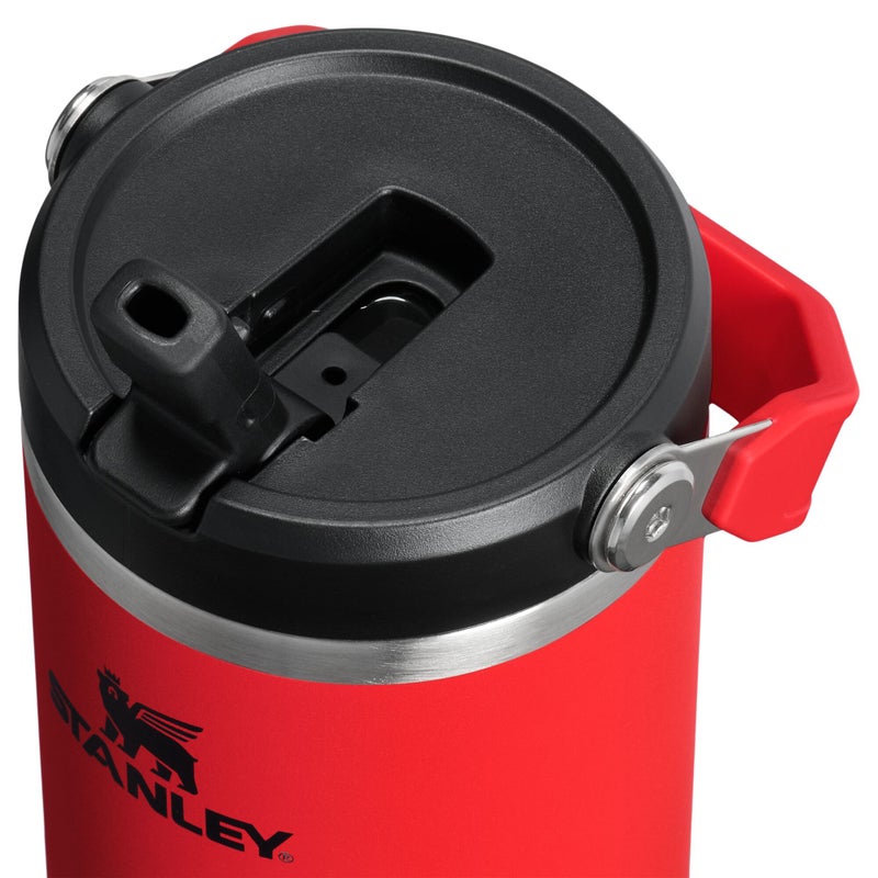 Stanley 890ml / 30oz - 18/8 Stainless Steel - IceFlow Flip Straw Water Bottle - Chili Black - Image 3
