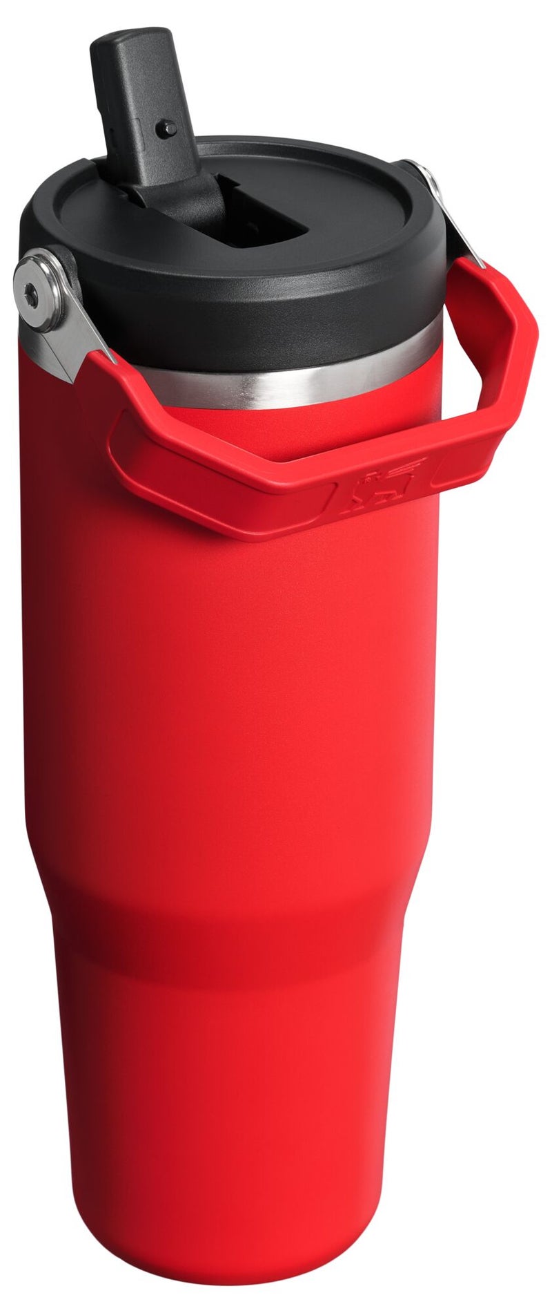 Stanley 890ml / 30oz - 18/8 Stainless Steel - IceFlow Flip Straw Water Bottle - Chili Black - Image 2