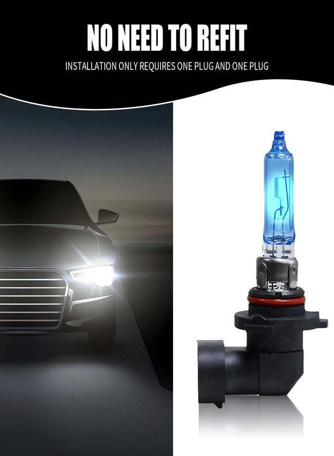 Flygun Pack-2 Car Halogen Bulbs, Quartz Driving Lights, 100W Front Fog Light Bulbs, Bulb Replacements, Super Bright Auto Lights, Lighting Tool, Universal for Most Cars, Trucks, SUVs (White #9006) - Image 5