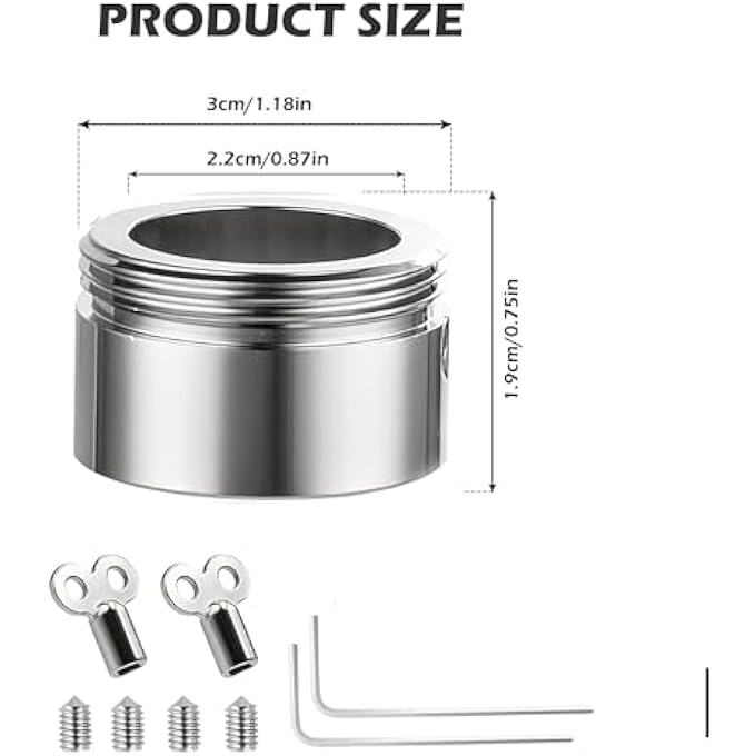 PACK OF 2 RADIATOR THERMOSTAT ADAPTERS NICKEL-PLATED BRASS M30 X 1.5 HEATING VALVE ADAPTER, THERMOSTAT ADAPTER WITH HEX KEY AND 2 BLEED KEYS FOR RA ADAPTER (WITHOUT STRIPS) - Image 3
