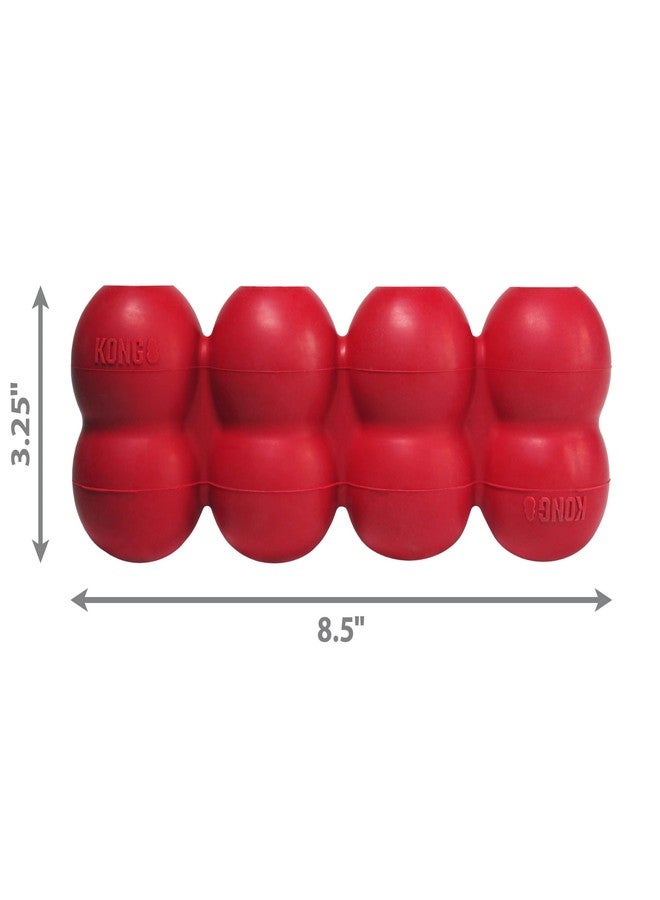 كونج لعبة كونغ جودي ريبون - لعبة قابلة للحشو من المطاط الطبيعي للكلاب - مع أربعة أجزاء قابلة للحشو لإثراء اللعب - لعبة مضغ على شكل عظمة - للكلاب الكبيرة - Image 4