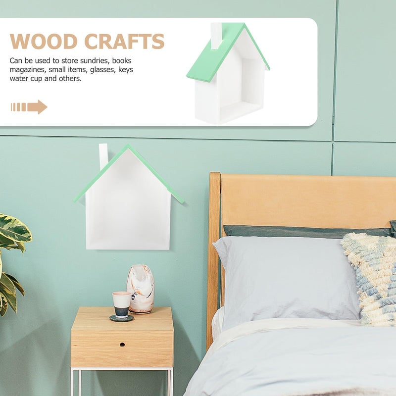 Wall Mounted Floating Shelf Premium Wood Storage Rack For Bedroom Living Office Decor - Image 5