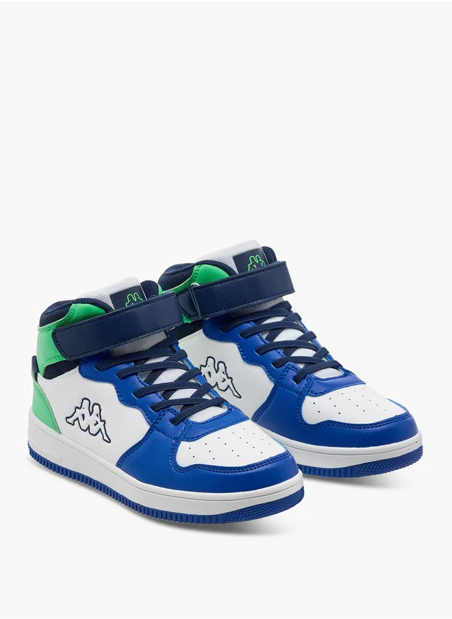 كابا Boys' Colourblock Hight Cut Sneakers with Hook and Loop Closure