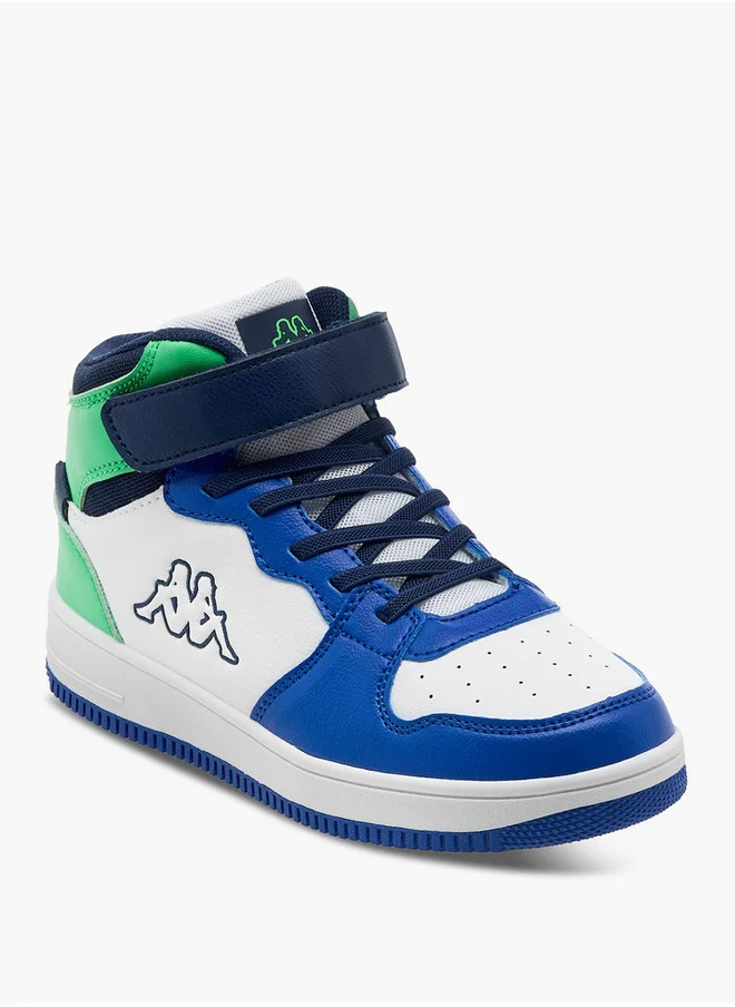 كابا Boys' Colourblock Hight Cut Sneakers with Hook and Loop Closure