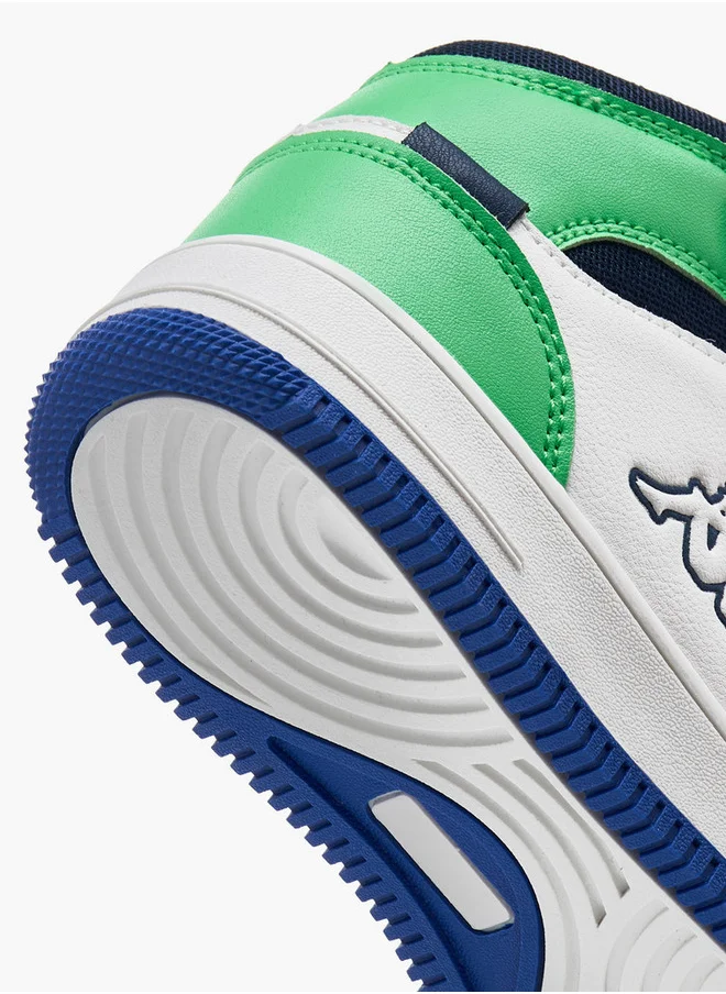 كابا Boys' Colourblock Hight Cut Sneakers with Hook and Loop Closure
