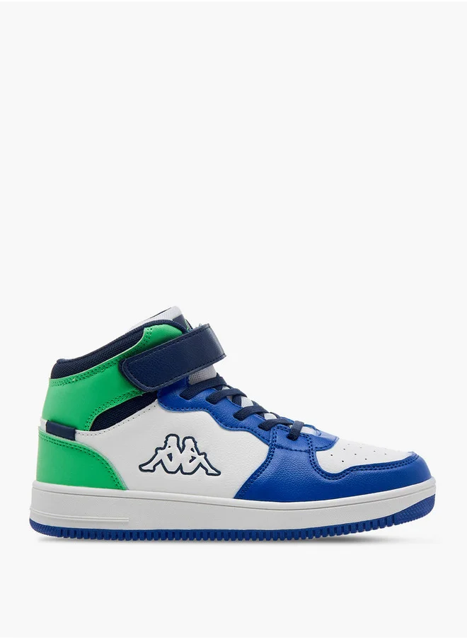 كابا Boys' Colourblock Hight Cut Sneakers with Hook and Loop Closure