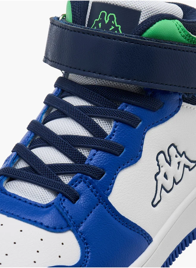 كابا Boys' Colourblock Hight Cut Sneakers with Hook and Loop Closure