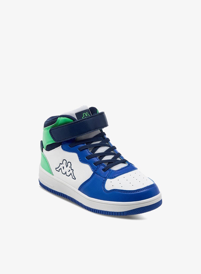 كابا سنيكرز أولاد بألوان متداخلة وقصة عالية مع إغلاق بشريط لاصق - Image 2