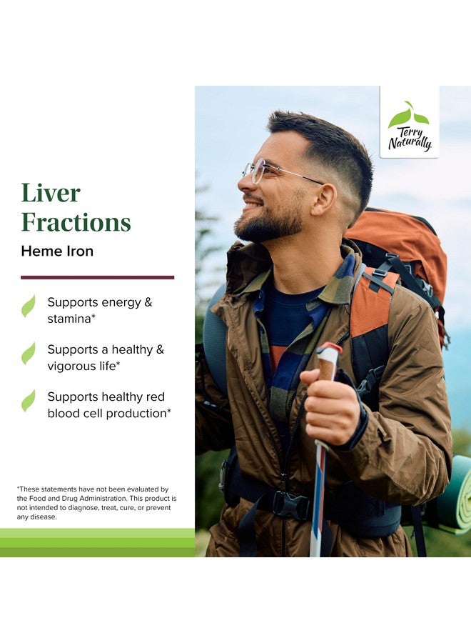 Terry Naturally تيري ناتشورالي كبد فركشنز - دعم التحمل والطاقة مع الحديد اللطيف - مكمل غذائي يدعم تكوين خلايا الدم الحمراء الصحية - مكمل الحديد لصحة الكبد - 90 كبسولة - Image 3