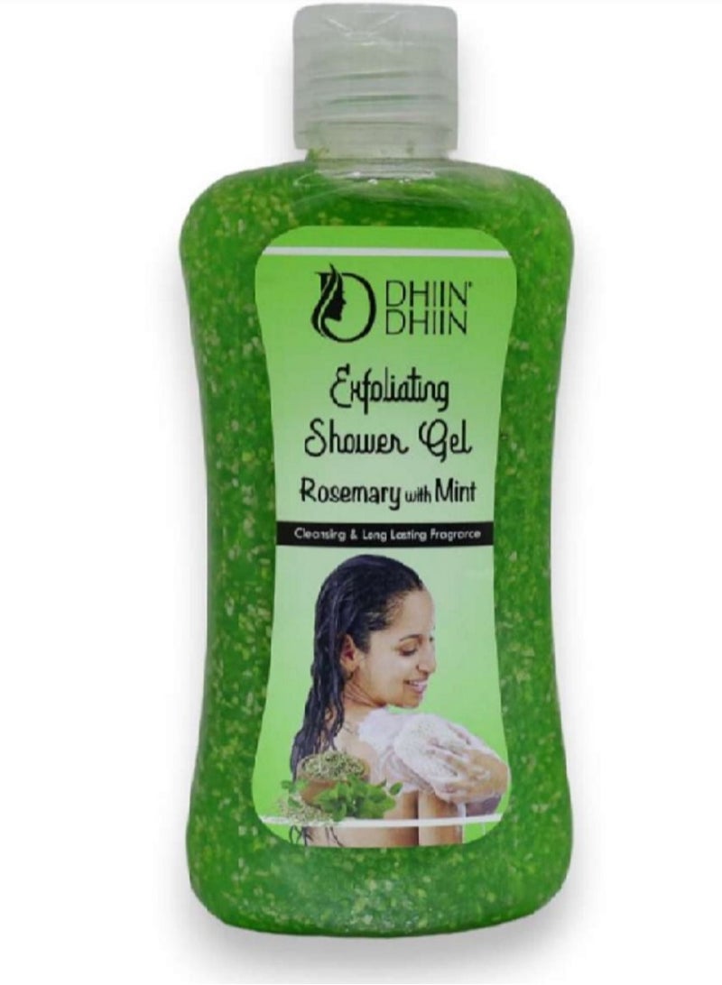 DHIN DHIN Rosemary With Mint Exfoliating Shower Gel  200ml