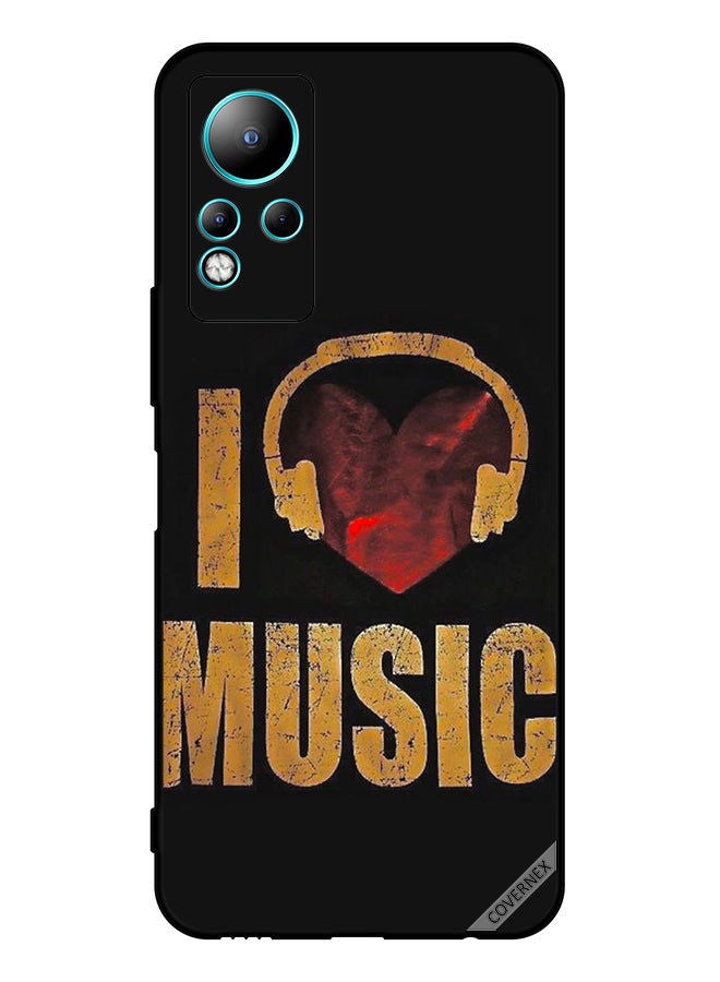Covernex Protective Case Cover For Infinix Note 11 Vintage I Love Music - Image 1