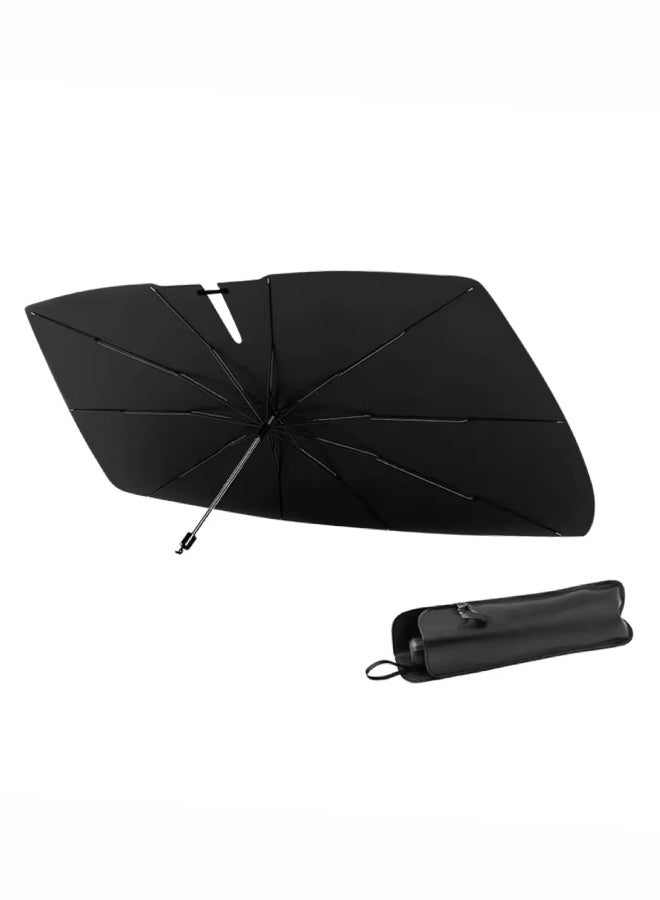 مظلة شمسية قابلة للطي للزجاج الأمامي للسيارة، عاكسة للشمس، مناسبة للسيارات السيدان المتوسطة والكبيرة، وسيارات الدفع الرباعي - Image 2