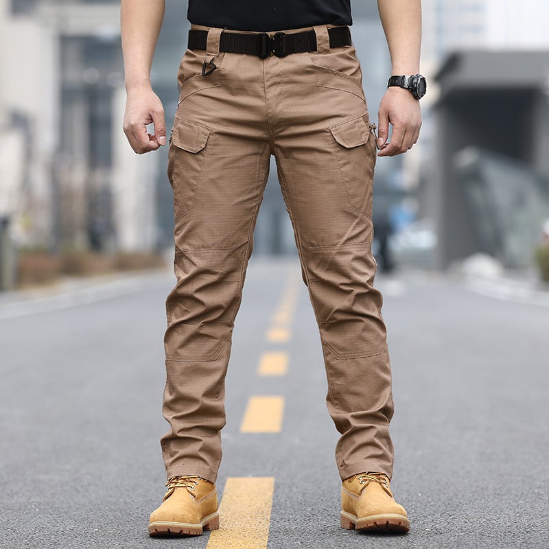 Generic IX7 Tactical Pants Durable Multi-Pocket Brown 