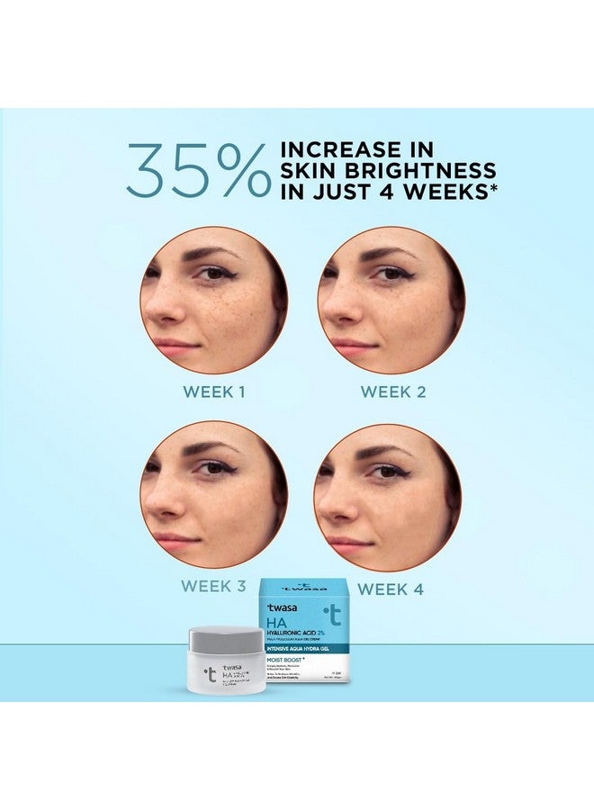 Twasa 2% Hyaluronic Acid Gel Cream 50g | Oil-Free, Non-Sticky, Light Water Gel for Fast Absorption & Intense Hydration | Long Lasting Hydration | For Dry Skin, Normal & Sensitive Skin - Image 5