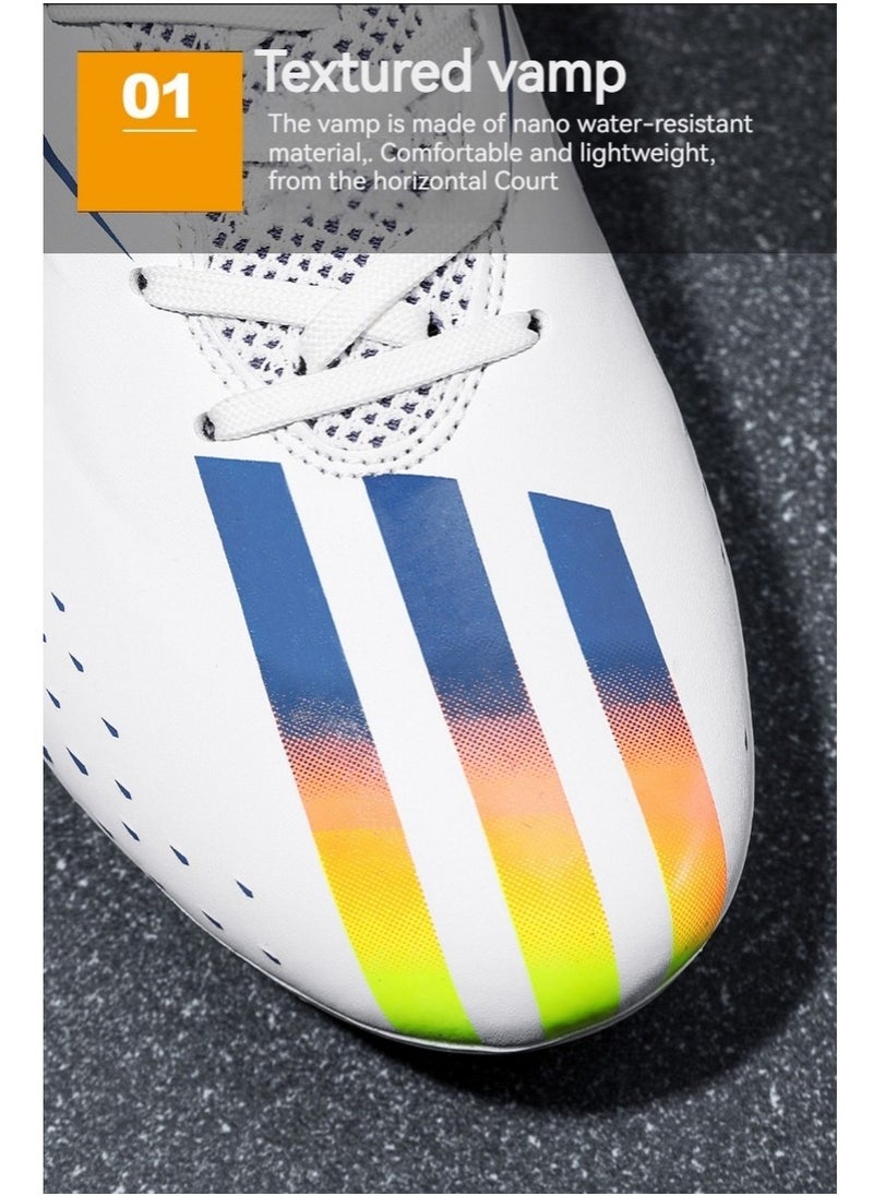 M MIAOYAN M MIAOYAN Fashionable Football Shoes Children's Adult Training Shoes Men's and Women's Competition Football Shoes Set (Free Football Socks)  - Image 2