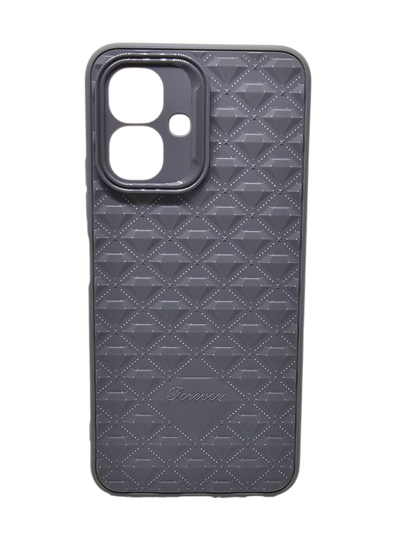 Carbon Fiber Shockproof Case For Tecno Spark Go 2 - Grey - Image 1
