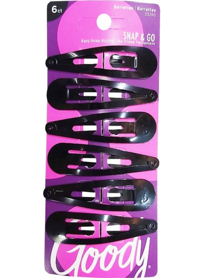 Goody مشابك كونتور رملية كلاسيكية متوسطة 6 قطع # 1940857/3000176