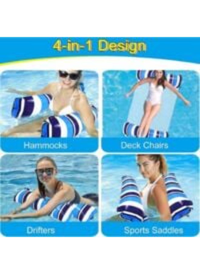 Adult Pool Float - Inflatable Pool Float Multi-Purpose Pool Toys as Pool Lounger, Pool Hammock, Chair, Portable Water Float
