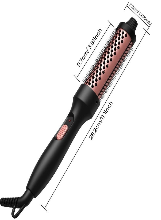 Beauty Thermal Brush, 1.5"/32mm Heated Round Brush for Blowout Look, Ionic Hot Brush Create Shinier & Smoother Curls, Fast Heating, Dual Voltage,Black - Image 3