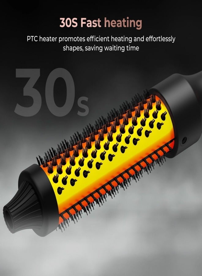 Beauty Thermal Brush, 1.5"/32mm Heated Round Brush for Blowout Look, Ionic Hot Brush Create Shinier & Smoother Curls, Fast Heating, Dual Voltage,Black - Image 5