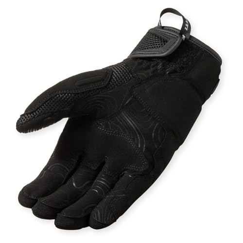 REV'IT! Men's Cavern Adventure Touring Motorcycle Gloves (Black - Large) - Image 2