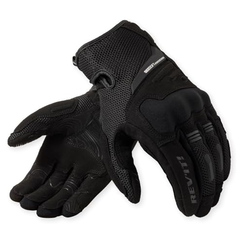 REV'IT! Men's Cavern Adventure Touring Motorcycle Gloves (Black - Large) - Image 3