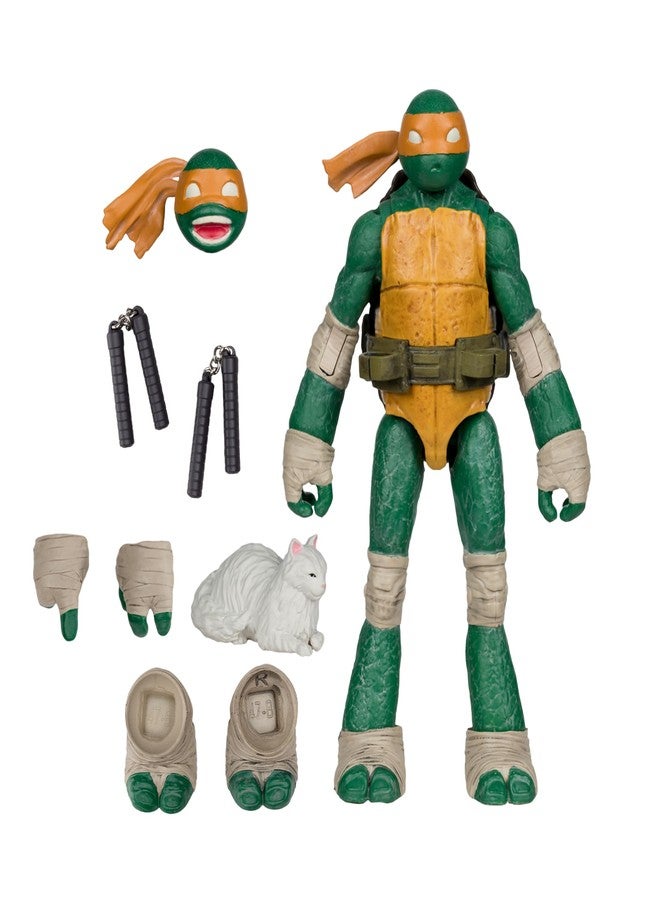 McFarlane Toys- Teenage Mutant Ninja Turtles (Page Punchers) Michelangelo 5in Action Figure with Comic - Image 1