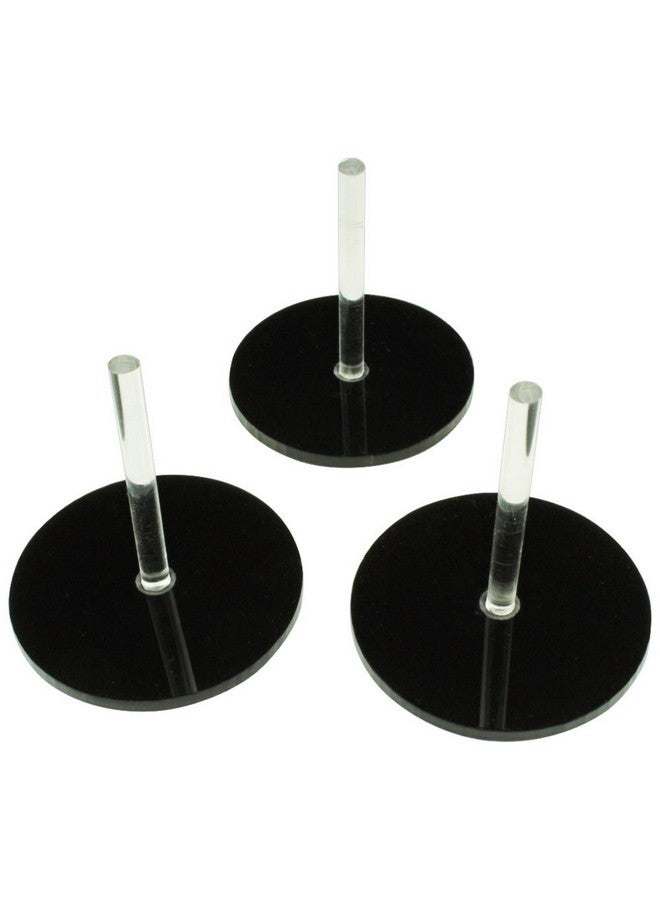 LITKO RPG Round Flight Stands | Role Playing Games | Compatible with Dungeons and Dragons | Compatible with Pathfinder | Circular Black Base (2-inch Large) - Image 1