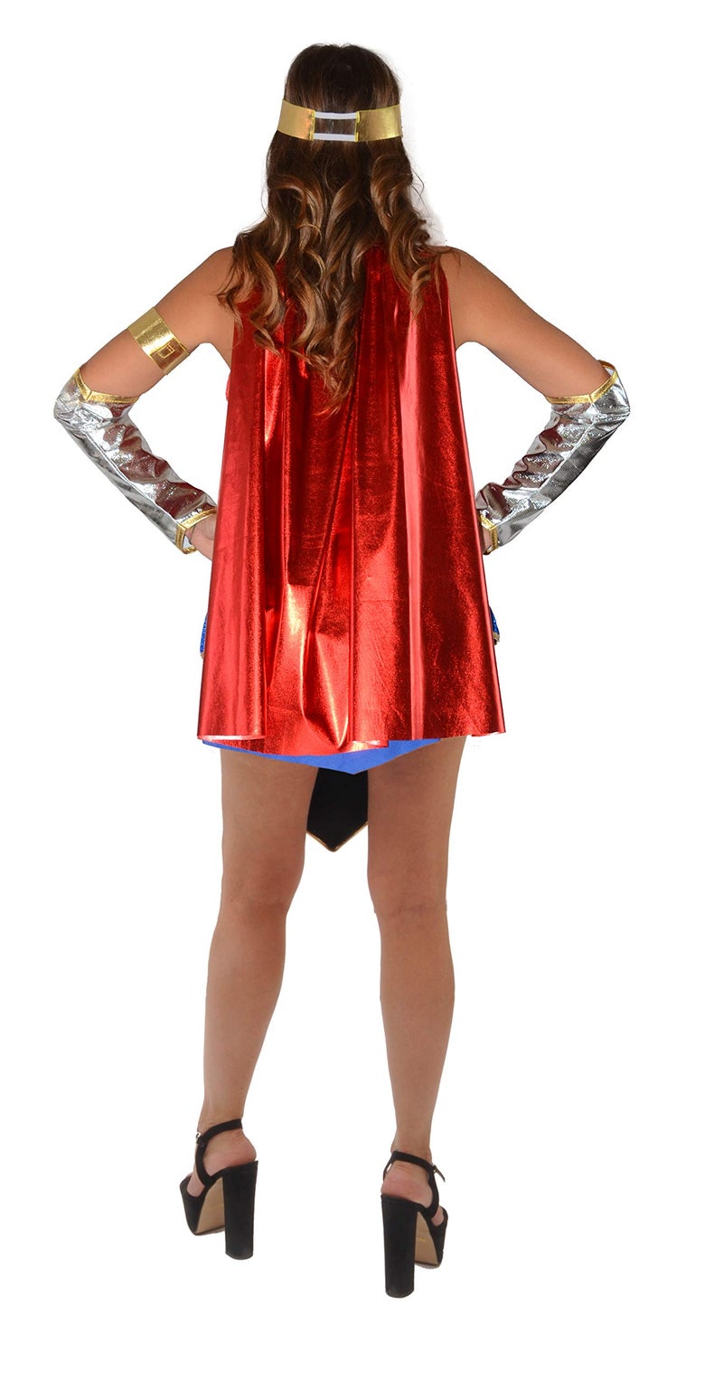 Ciao 11678.S Wonder Woman Costume Original Dc Comics (Size S), Red/Blue, S - Image 2