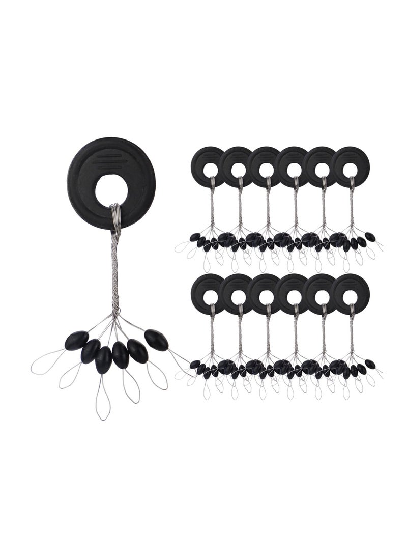 SYOSI Bobber Stops Rubber Bobber Stoppers for Fishing Line, 600pcs Weight Stoppers Fishing  - Image 1
