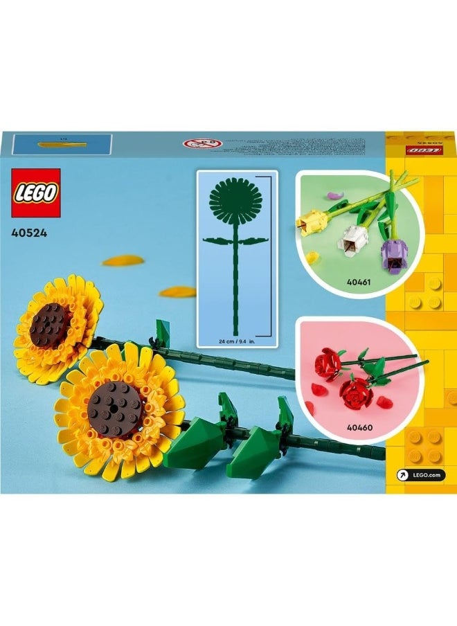 LEGO Icons Sunflowers 40524 Building Blocks Toy Set; Flowers Botanical Collection (191 Pieces)
