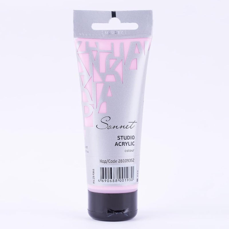 Nevskaya Palitra Sonnet 28109352 Acrylic Color Tube 75 ml, Pastel Rose