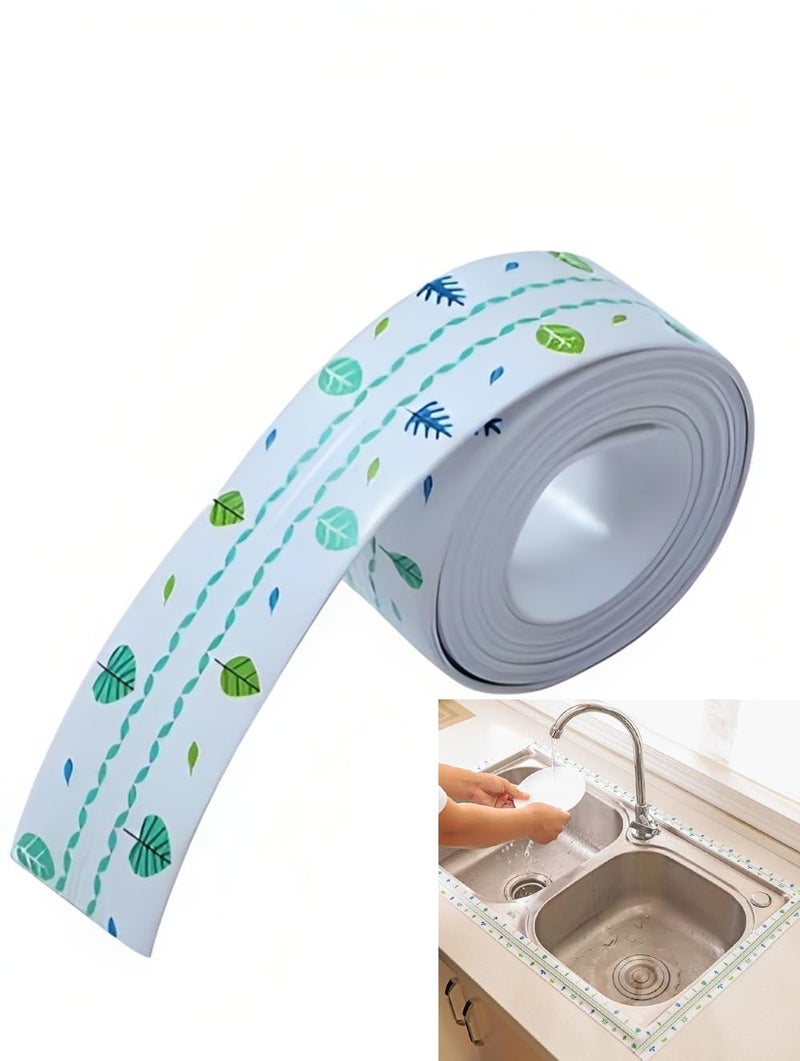 Whitecloud TRANSFORMING HOMES Whitecloud TRANSFORMING HOMES Multicolor Self-Adhesive Caulk Strip Tape for Kitchen Sink, Bathroom Corners Stylish, Waterproof Decor Tape 1m (KT-758) (2)  - Image 1