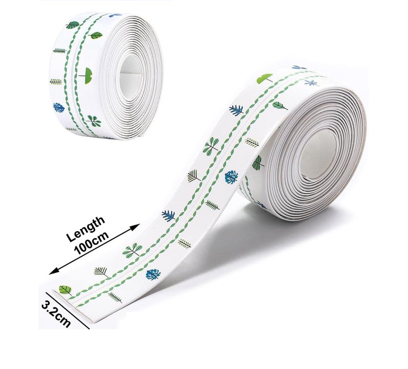 Whitecloud TRANSFORMING HOMES Whitecloud TRANSFORMING HOMES Multicolor Self-Adhesive Caulk Strip Tape for Kitchen Sink, Bathroom Corners Stylish, Waterproof Decor Tape 1m (KT-758) (2)  - Image 3