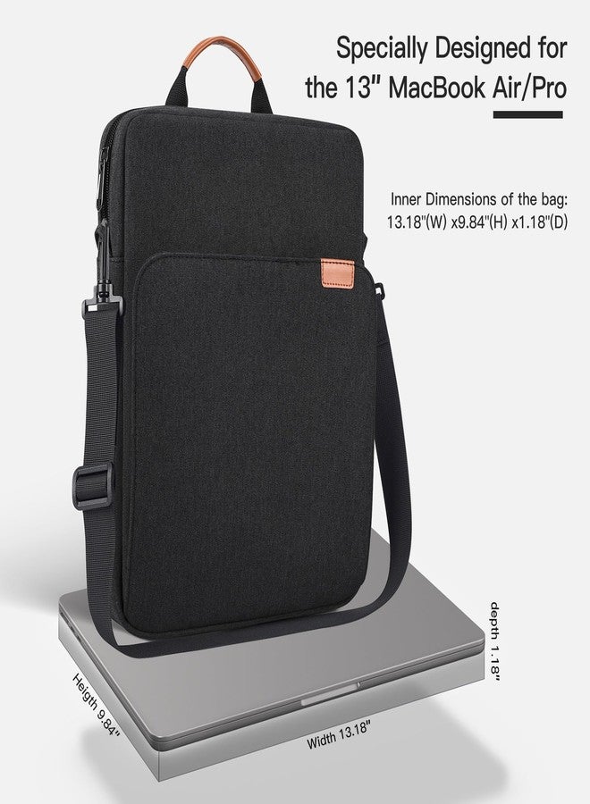 أي كامو حقيبة حمل iKammo للأجهزة اللوحية مقاس 13.3-14 بوصة، مناسبة لأجهزة iPad Pro M4 وAir M2 2024 الجديدة مقاس 13 بوصة، وiPad 12.9، وSurface Pro 10/X/9/8 مقاس 13 بوصة، وMacBook Pro M3 وM2 وM1 مقاس 14 بوصة، مع حزام، لون أسود - Image 3